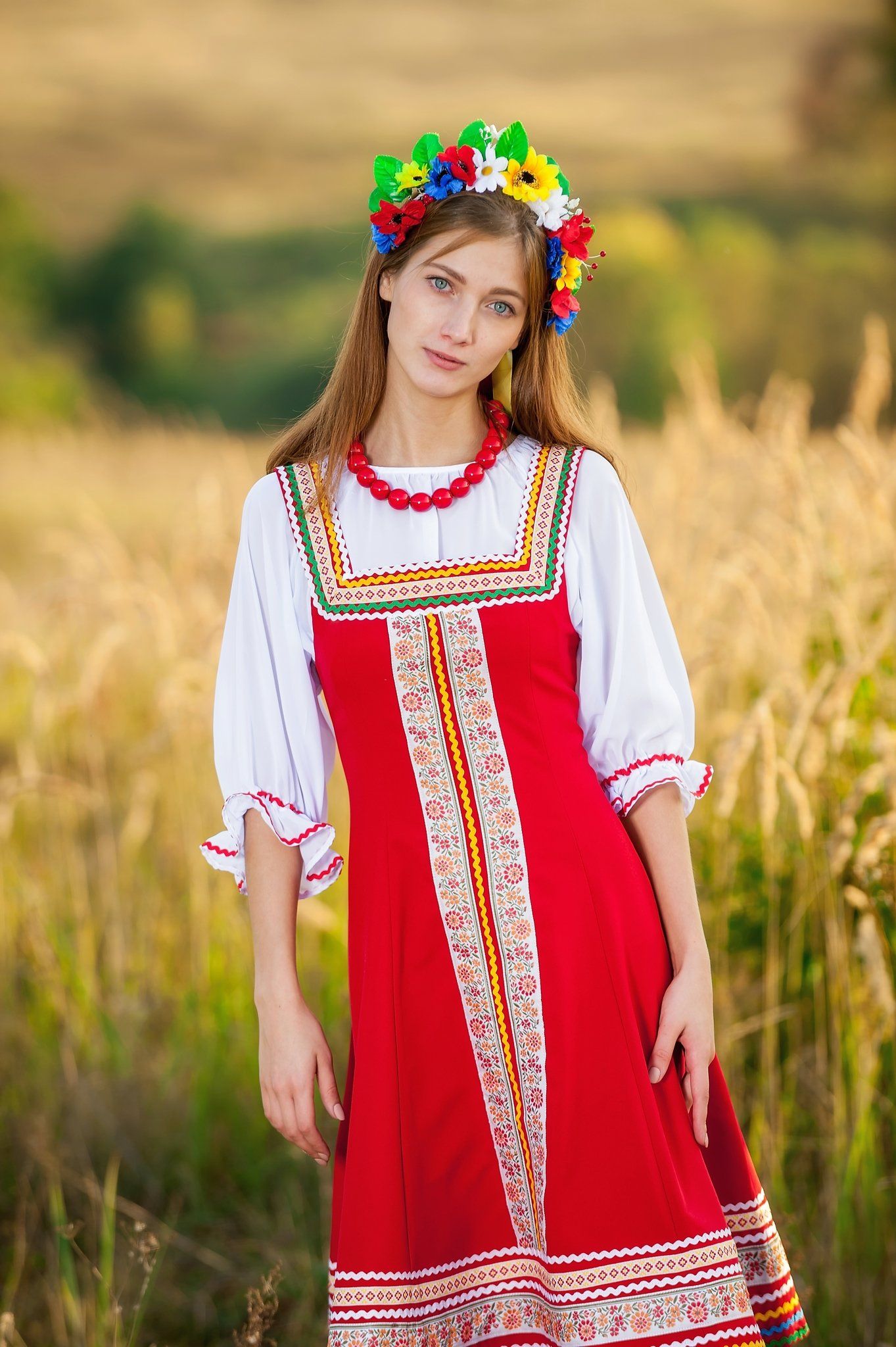 Women in Slavic costumes in Ranchi